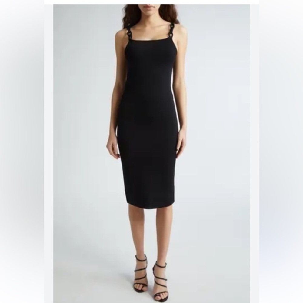Alice + Olivia Chic Black Midi Dress